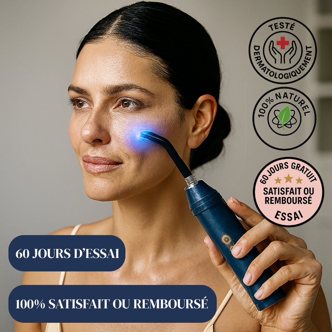 LumiSkyn™ – Appareil LED Anti-Acné Bleu & Rouge | Soin Naturel