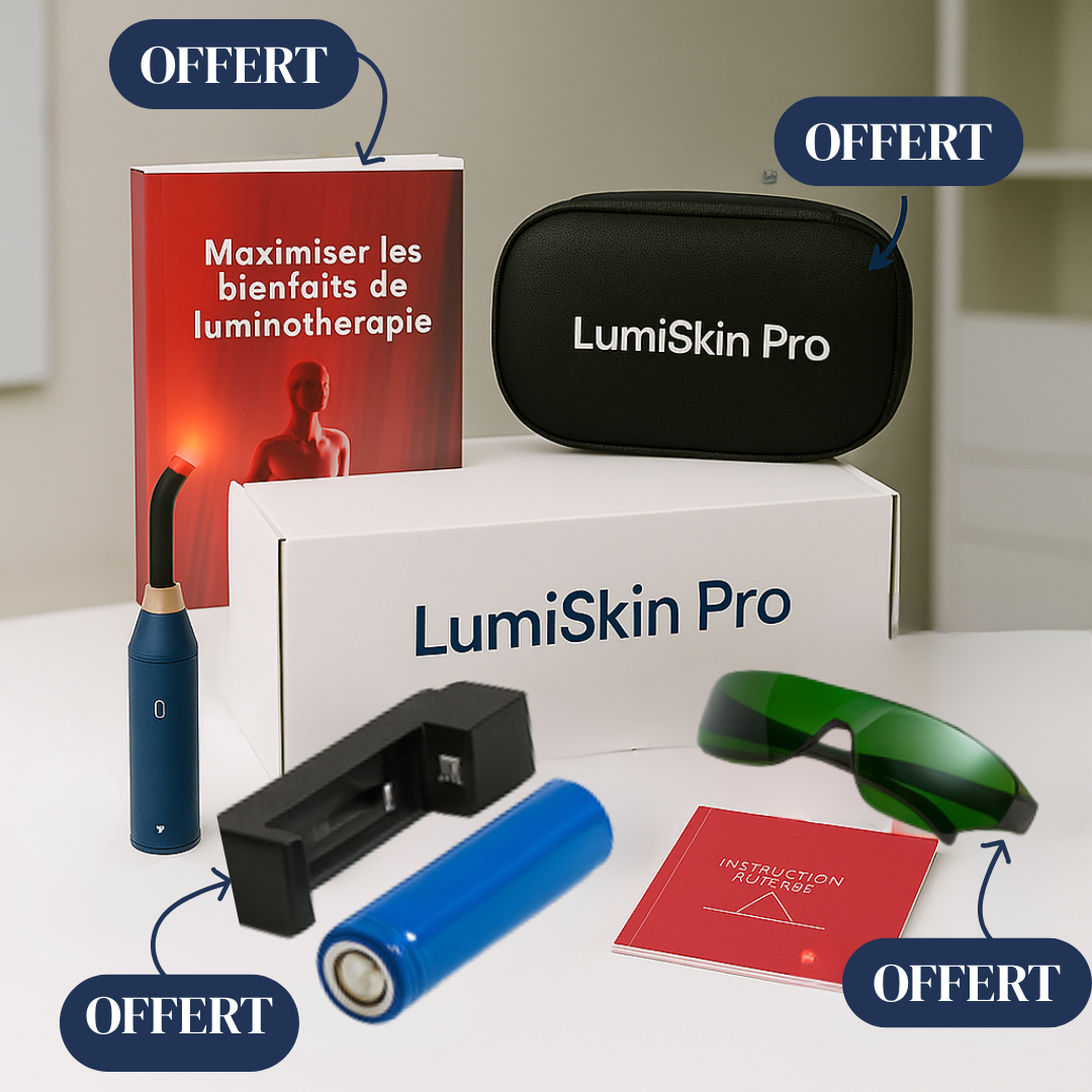 LumiSkyn™ – Appareil LED Anti-Acné Bleu & Rouge | Soin Naturel
