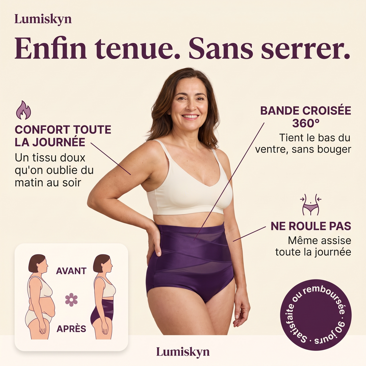 Les bénéfices de la culotte gainante croisée
