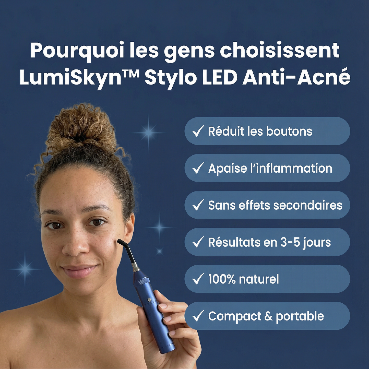 LumiSkyn™ Pro Control – Appareil LED Anti-Acné