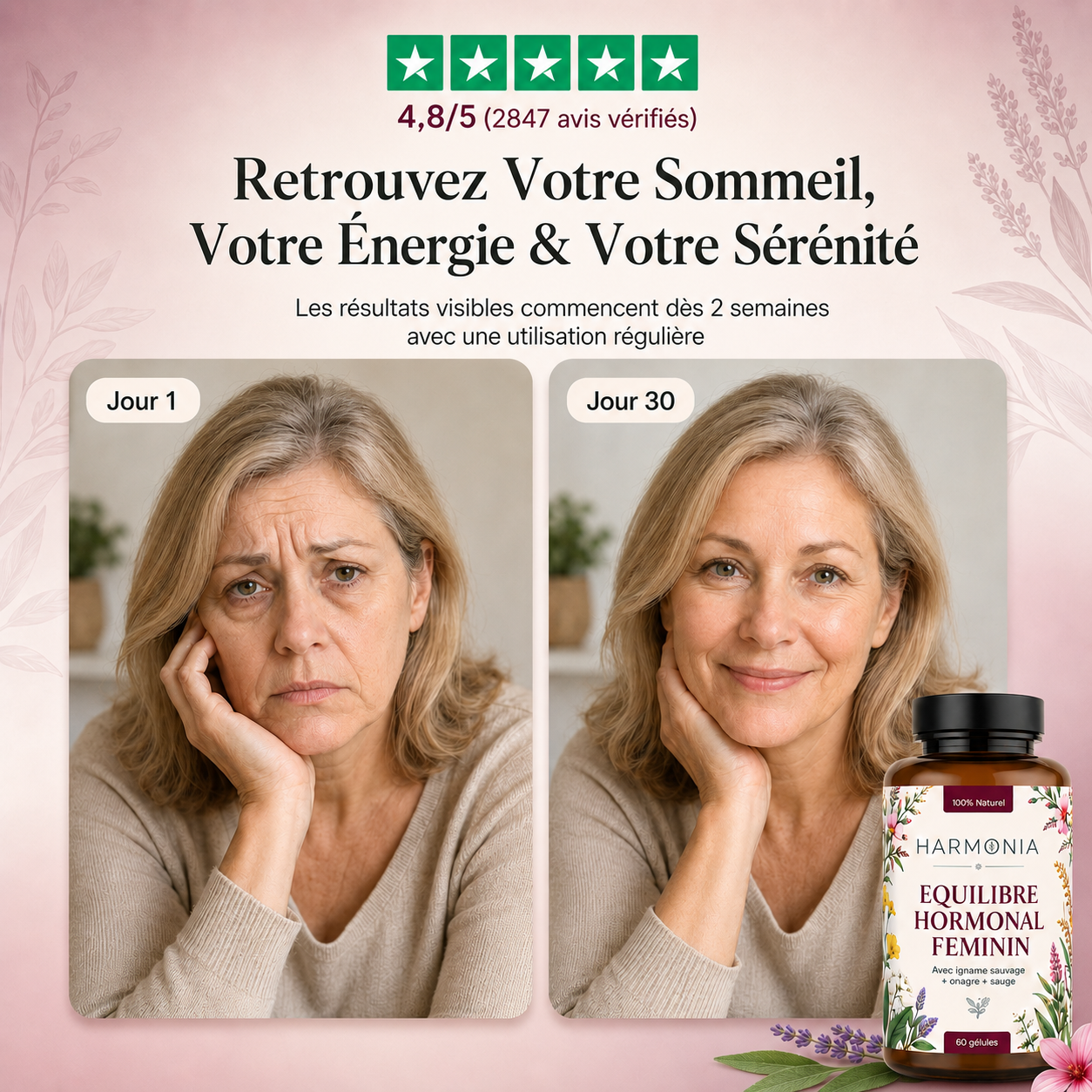 Harmonia I Complément Naturel Ménopause & Périménopause